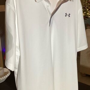 Under Armour Men's Classic White Polo